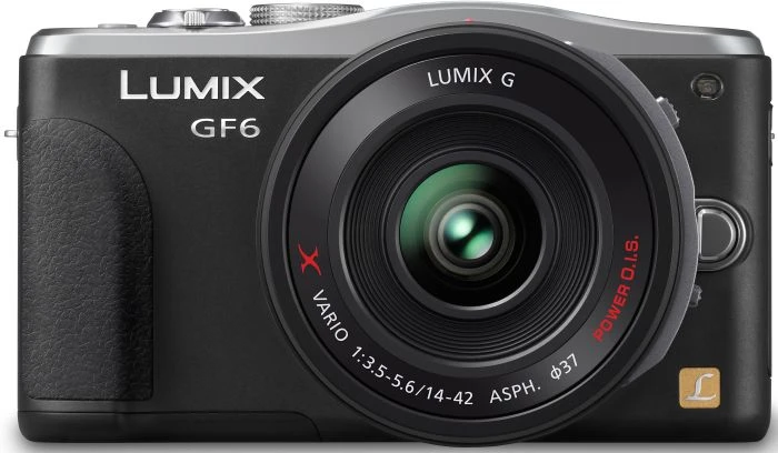 Panasonic Lumix DMC-GF6 schwarz mit Objektiv Lumix G X Vario PZ 14-42mm 3.5-5.6 ASPH OIS