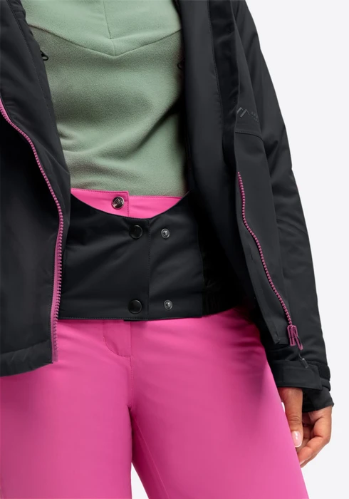 Maier Sports Straja Skijacke black/pink flambe (Damen)