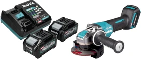 Makita GA047GM201 XGT Akku-Winkelschleifer inkl. MAKPAC + 2 Akkus 4.0Ah