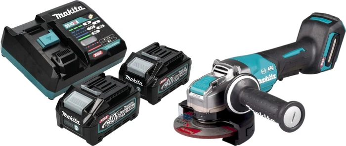 Makita GA047GM201 XGT Akku-Winkelschleifer inkl. MAKPAC + 2 Akkus 4.0Ah