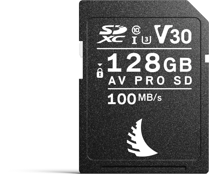 Angelbird AV PRO SD V30 R100/W52 128GB, UHS-I U3, Class 10