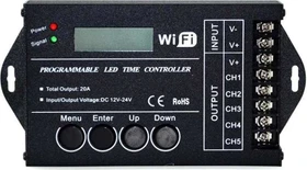 Leynew TC421, Universal 5-Kanal LED-Dimmer/Steuerung, 12-24V, 5x 4A, WIFI, 240W