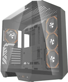 DarkFlash DY470 Shadow Black, inkl. 4x Lüfter, inkl. GPU-Halterung, Glasfenster