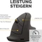 Fellowes Breyta Vertical Mouse, medium, schwarz, USB/Bluetooth Vorschaubild