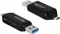 DeLOCK OTG Dual-Slot-Cardreader, USB-A 3.0/USB 2.0 Micro-B [Stecker] Vorschaubild