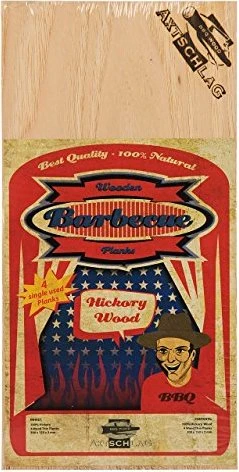Axtschlag Holzplanke Hickory, 3 Stück