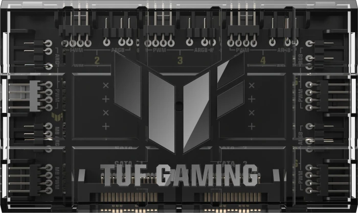 ASUS TUF Gaming ARGB PWM Fan Hub, Lüfterverteiler, 6-fach