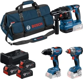 Bosch Professional Akku-Maschinenset inkl. Tasche + 3 Akkus 5.0Ah