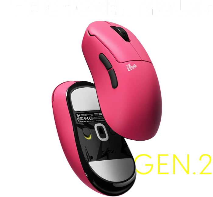 Pulsar Gaming Gears ZywOo The Chosen Gen.2 Medium Wireless Pink, USB