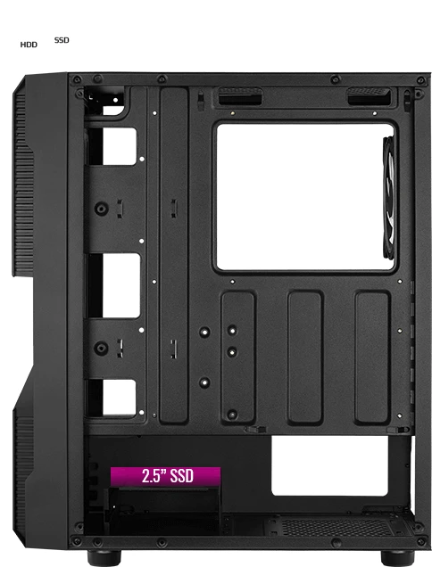 AeroCool Menace Saturn RGB, Glasfenster