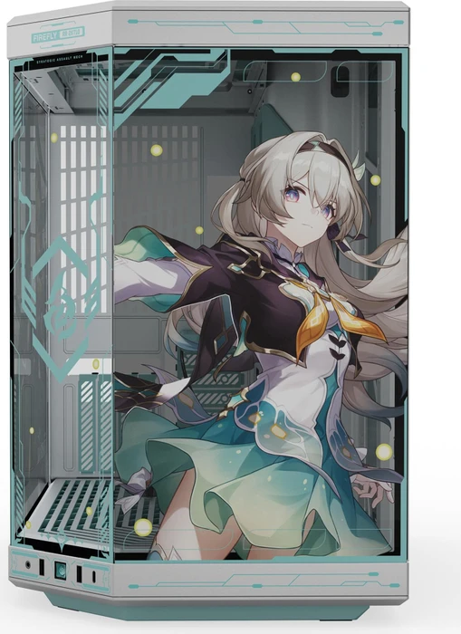 Hyte Y70 Firefly Edition, Glasfenster