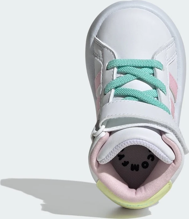 adidas Grand Court Mid cloud white/clear pink/ice yellow (Junior)