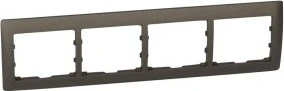 Legrand Galea Life Rahmen 4-fach waagrecht, dark bronze
