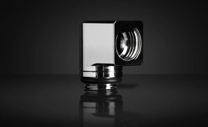 EK Water Blocks Quantum Line EK-Quantum Torque Micro Rotary 90° Winkeladapter, vernickelt