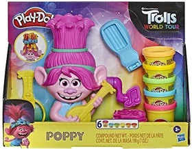 Hasbro Play-Doh Trolls World Tour Frisierspaß Poppy