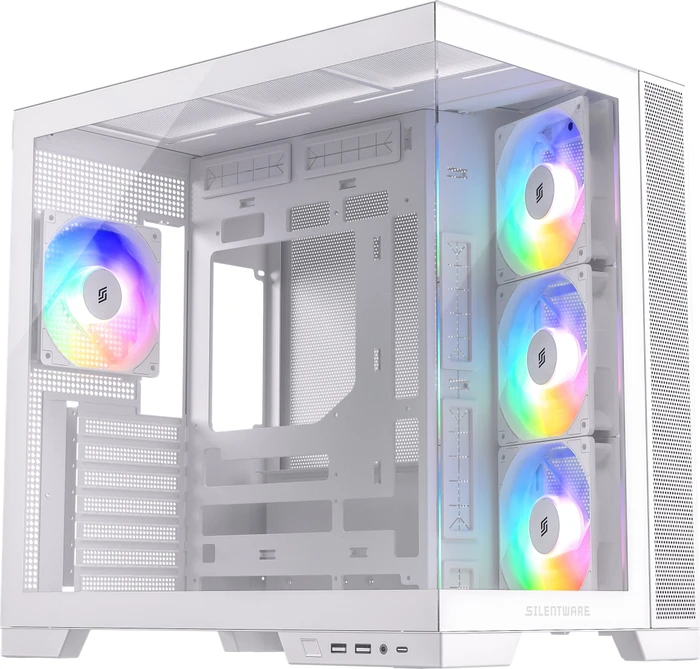 Silentware View A-RGB White, Glasfenster