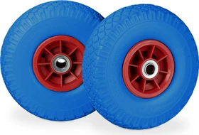Relaxdays PU Ersatzrad für Sackkarre 26cm rot/blau