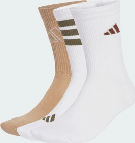 adidas Logo Socken white/olive strata/warm sandstone, 3 Paare