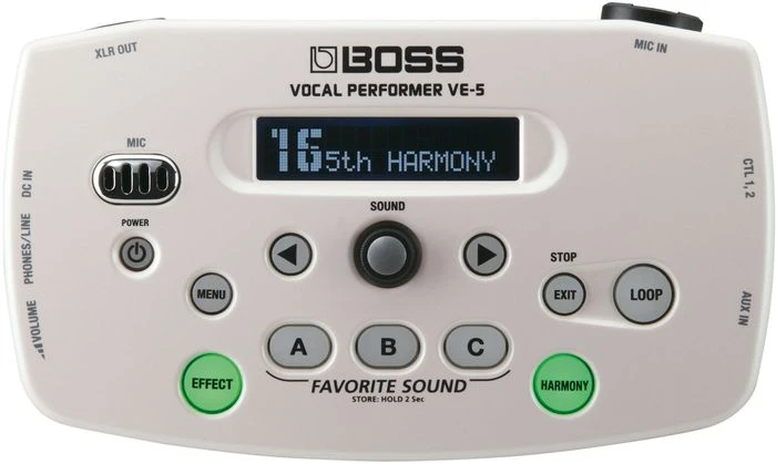 Boss VE-5 Vocal Performer weiß