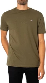 Gant Regular Fit Shield T-Shirt kurzarm juniper green (Herren)