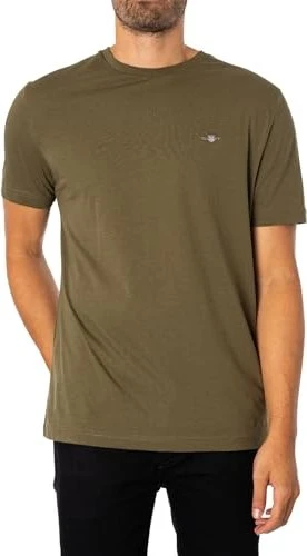 Gant Regular Fit Shield T-Shirt kurzarm juniper green (Herren)