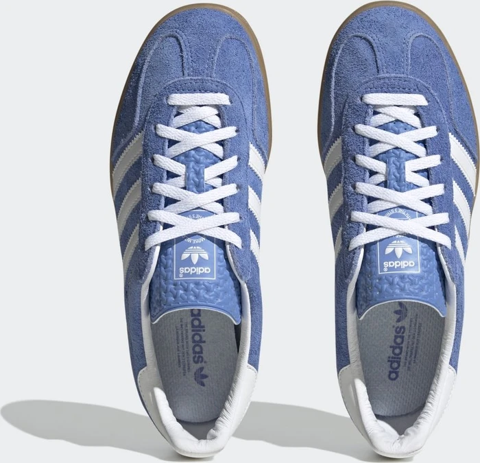 adidas Gazelle Indoor blue fusion/cloud white/gold metallic (Damen)