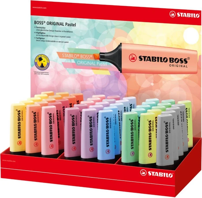 Pastel sortiert, 45er-Set, Display