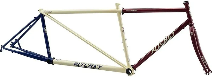 Ritchey Outback Tandem Cyclocross/Gravelbike Rahmenset merlot/creme/indigo