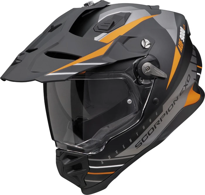 Scorpion ADF-9000 Air Feat matt schwarz/silber/orange