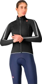 Castelli Ultra Rain Fahrradjacke black/silver reflex (Damen)