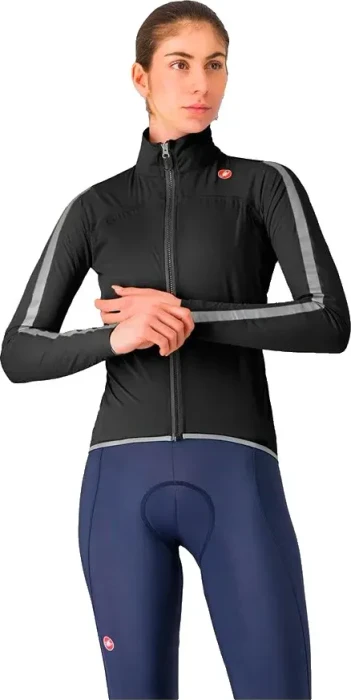 Castelli Ultra Rain Fahrradjacke black/silver reflex (Damen)