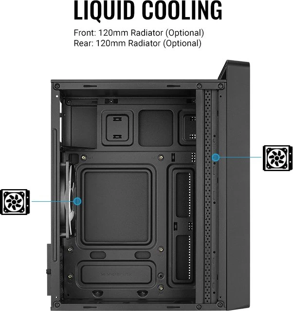 AeroCool CS-109 [V1] Black, Glasfenster