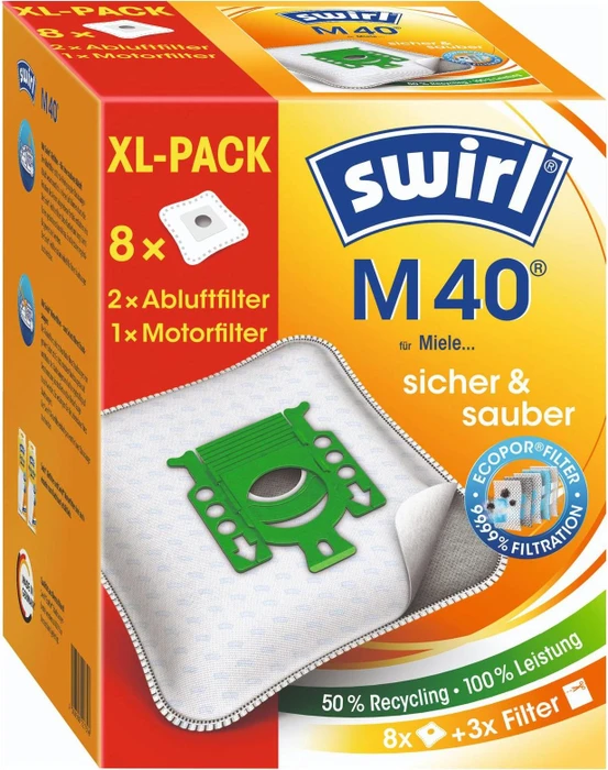 Swirl M 40 XL Vorteilspack EcoPor EcoPor Staubbeutel