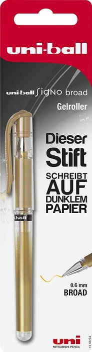 Uni-Ball Signo Broad UM-153 Gelroller gold/transparent