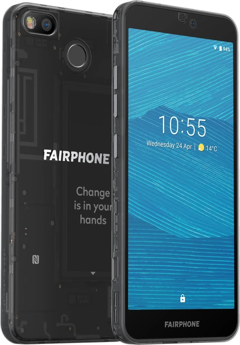 Fairphone 3 schwarz/transparent