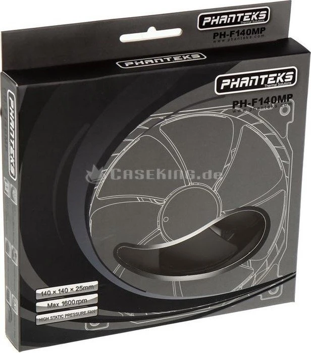 Phanteks PH-F140MP, schwarz/schwarz, 140mm