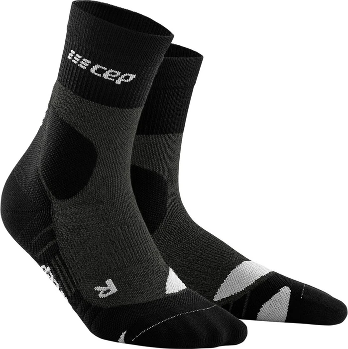 CEP Outdoor Merino Mid Cut Socken grau/schwarz (Damen)