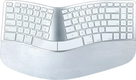 Matias Sculpted Ergonomic Rechargeable Keyboard for Mac, silber, USB, DE (FK413D-DE)