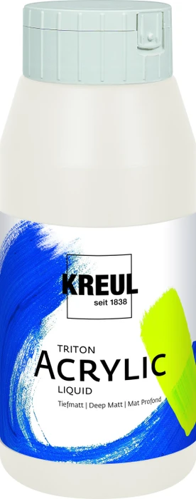 Acrylfarbe, titanweiß, 750ml