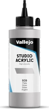 Vallejo Studio Acrylic silver, 200ml