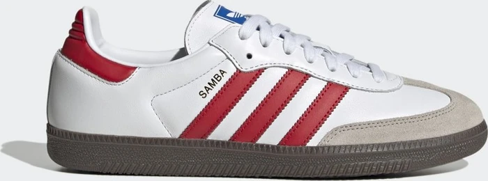 adidas Samba OG white/better scarlet/gum 5