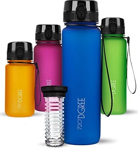 720°DGREE uberBottle softTouch Trinkflasche 1l royal blue