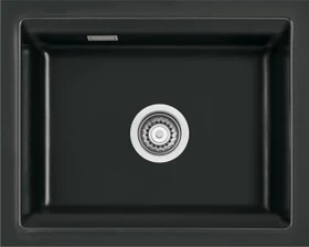 systemceram Kara 50 U Unterbau Becken mittig nero