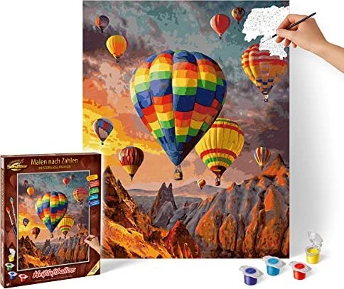 Schipper Arts & Crafts Malen nach Zahlen Heißluftballons