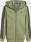 adidas Essentials 3-Streifen Fleece Hoodie tent green/black (Junior) Vorschaubild