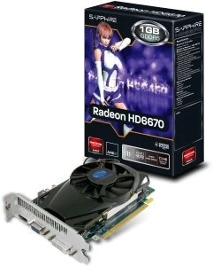 Sapphire Radeon HD 6670, 1GB GDDR5, VGA, DVI, HDMI, lite retail