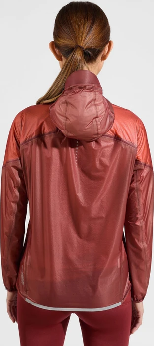 Odlo Dual Dry Performance Knit Laufjacke spiced apple/live wire (Damen)