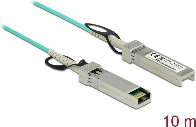 DeLOCK Active Optical Cable 10G 10m LAN-DAC, Lichtwellenleiter-Duplex, SFP+