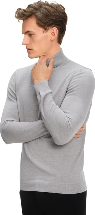 Falke Basic Apparel Rollkragen Pullover light grey (Herren)