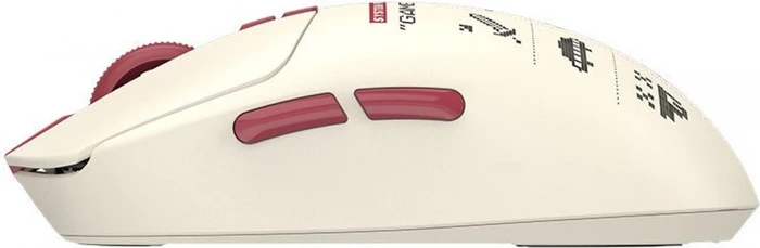 A4Tech Bloody R72 Ultra Duo Wireless Gaming Mouse mit Ladestation, Pixels Red, USB